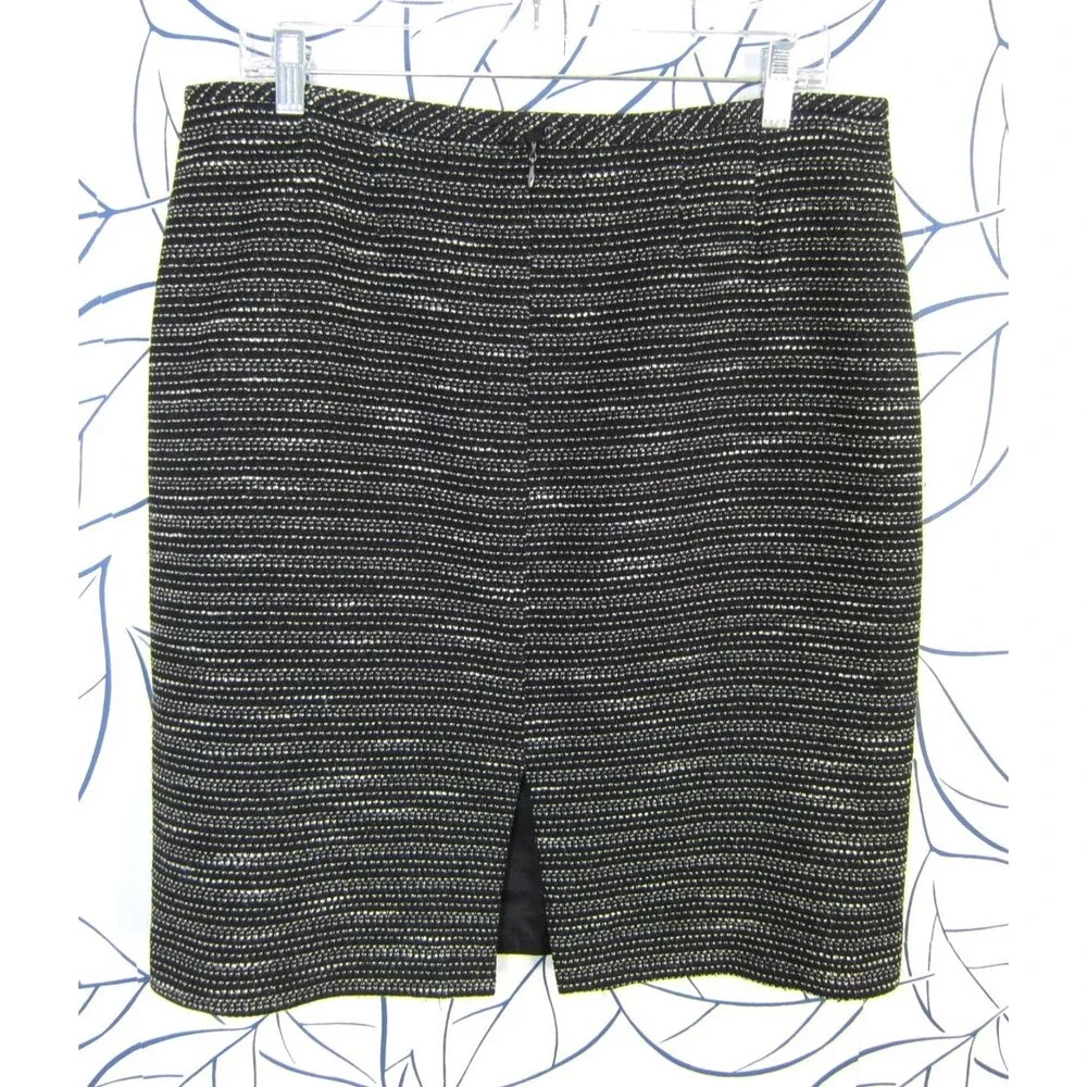 Tahari ASL Black & White Tweed Blazer Jacket & Skirt Suit Women's Size 12 - Picture 9 of 10